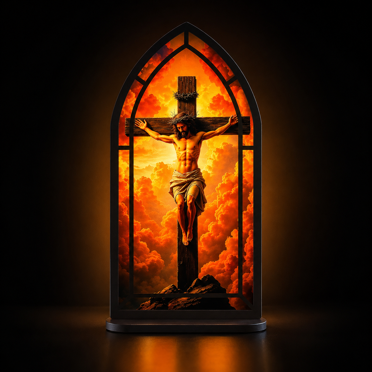 Vidriera Sagrada — Decoración Cristiana para el Hogar