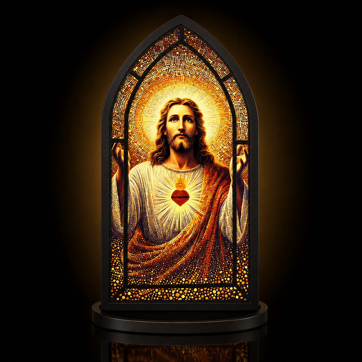 Vidriera Sagrada — Decoración Cristiana para el Hogar