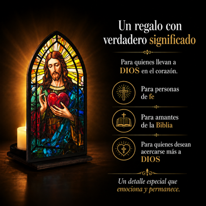 Vidriera Sagrada — Decoración Cristiana para el Hogar
